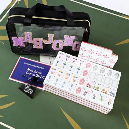 Black Clear Mahjong Set