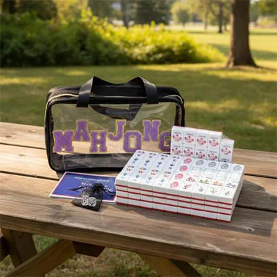 Black Clear Mahjong Set