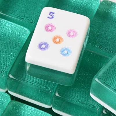 Emerald Green Crystal Clear Acrylic Mahjong Tiles