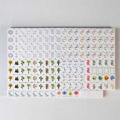 Emerald Green Crystal Clear Acrylic Mahjong Tiles