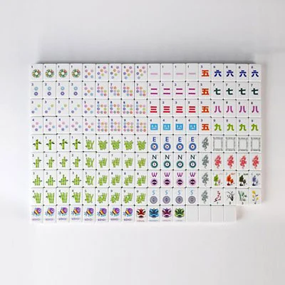 Lotus Pink Acrylic Mahjong Tiles