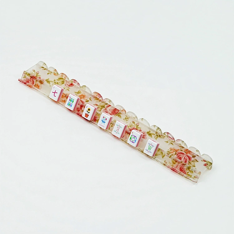 Tortoiseshell Leopard Floral Acrylic Magnetic Mahjong Racks