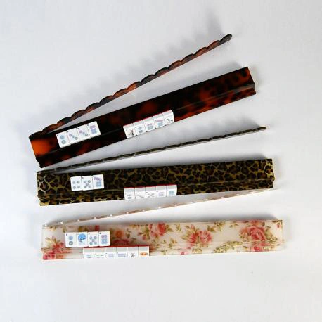 Tortoiseshell Leopard Floral Acrylic Magnetic Mahjong Racks